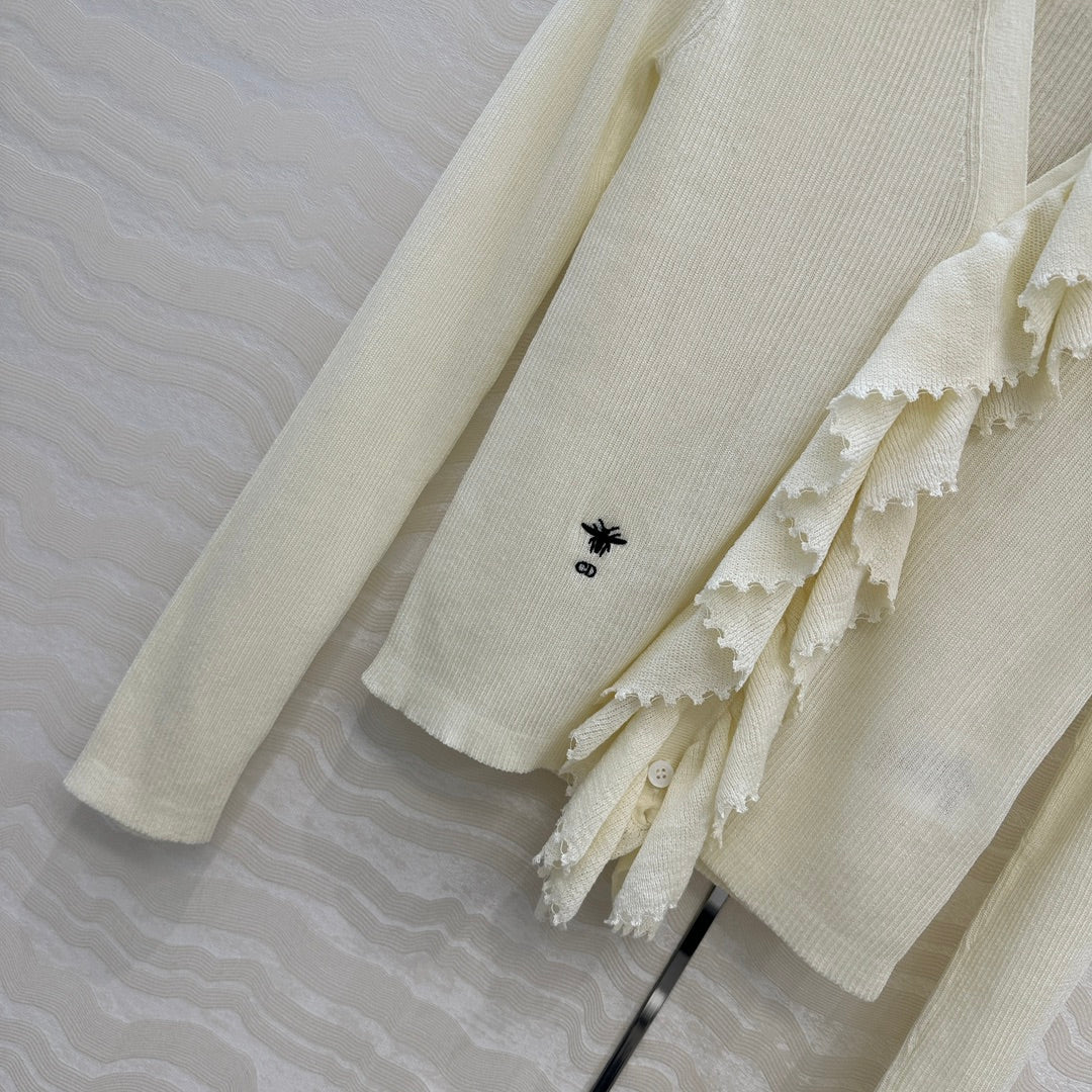 CD 25fw pleated cardigan