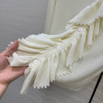 CD 25fw pleated cardigan