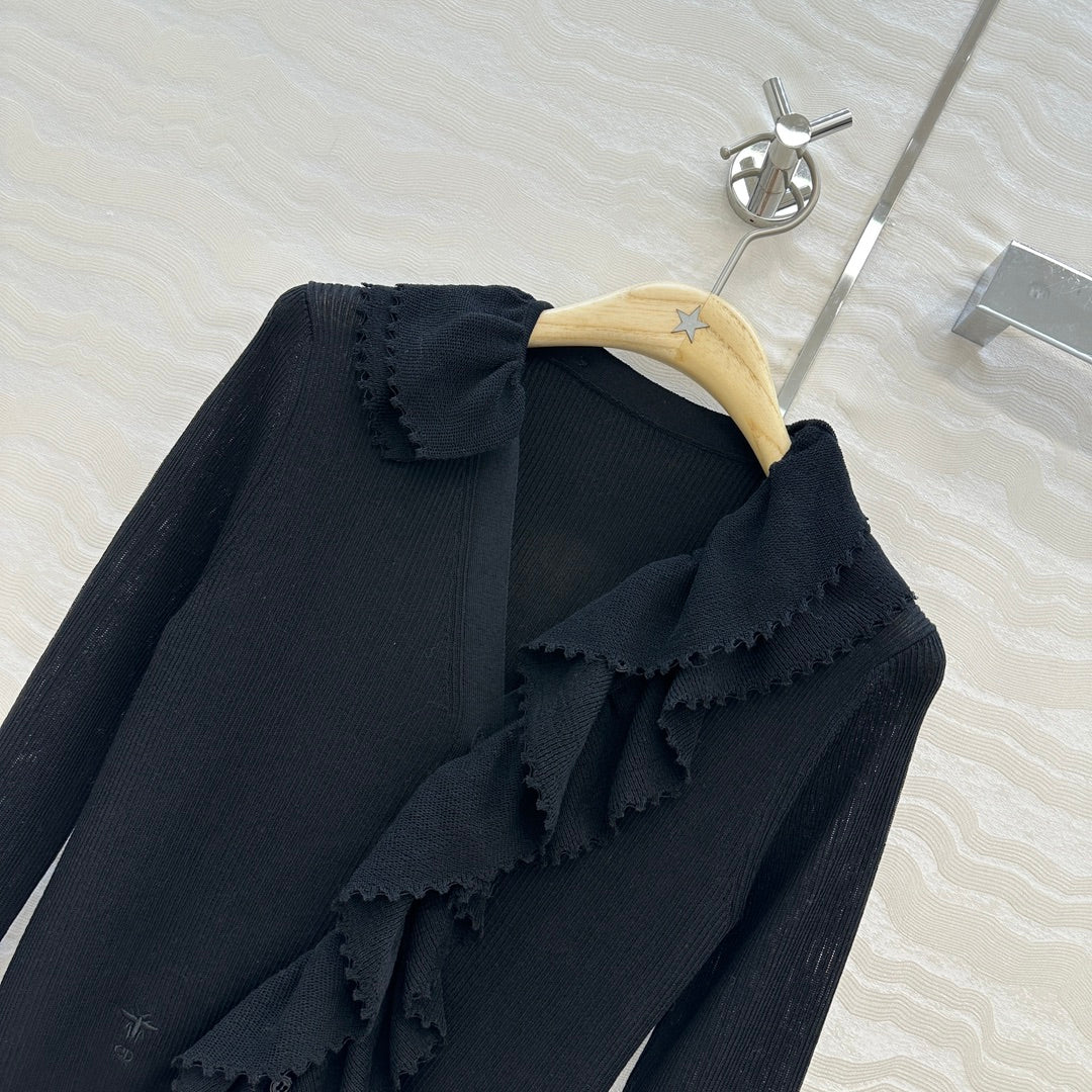 CD 25fw pleated cardigan