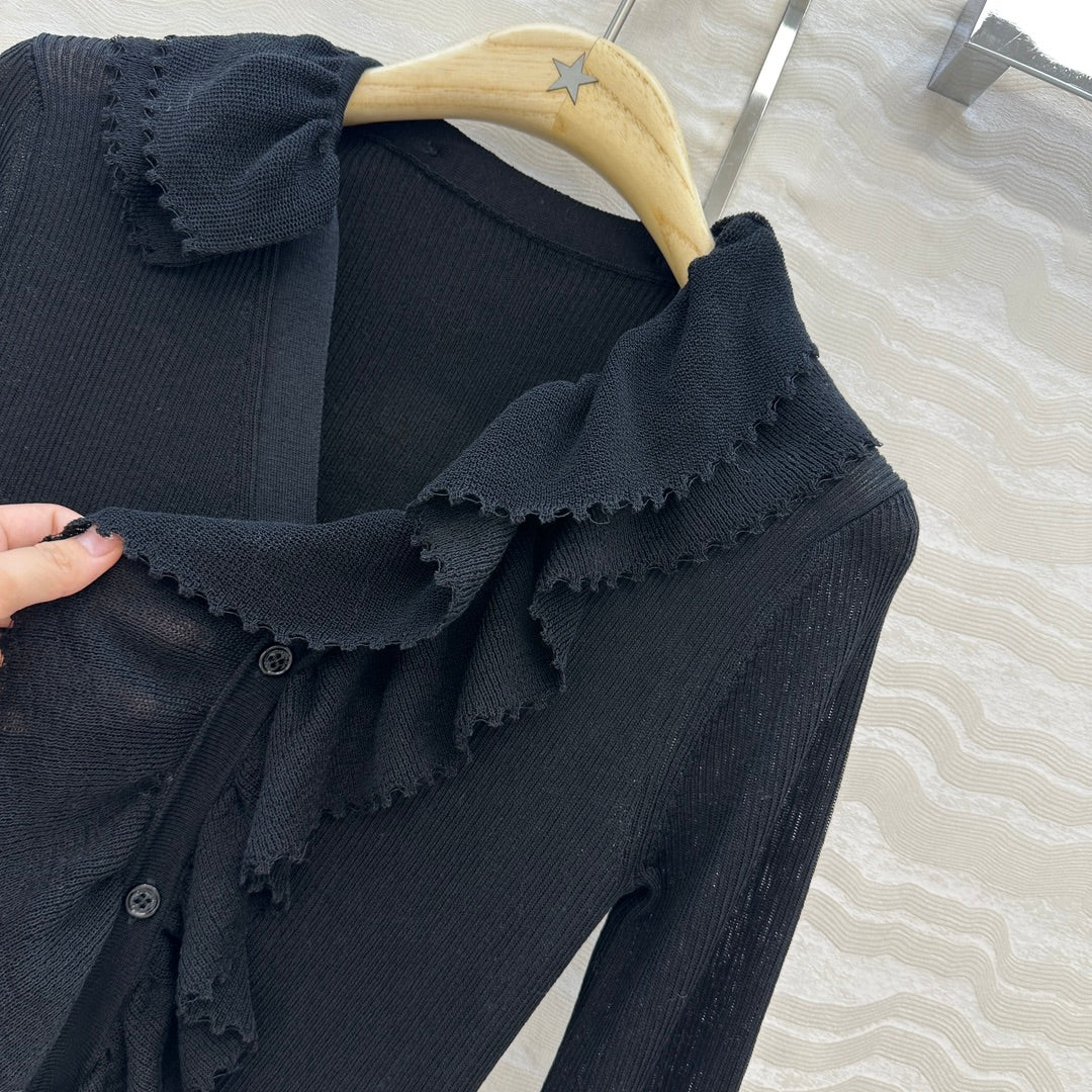 CD 25fw pleated cardigan