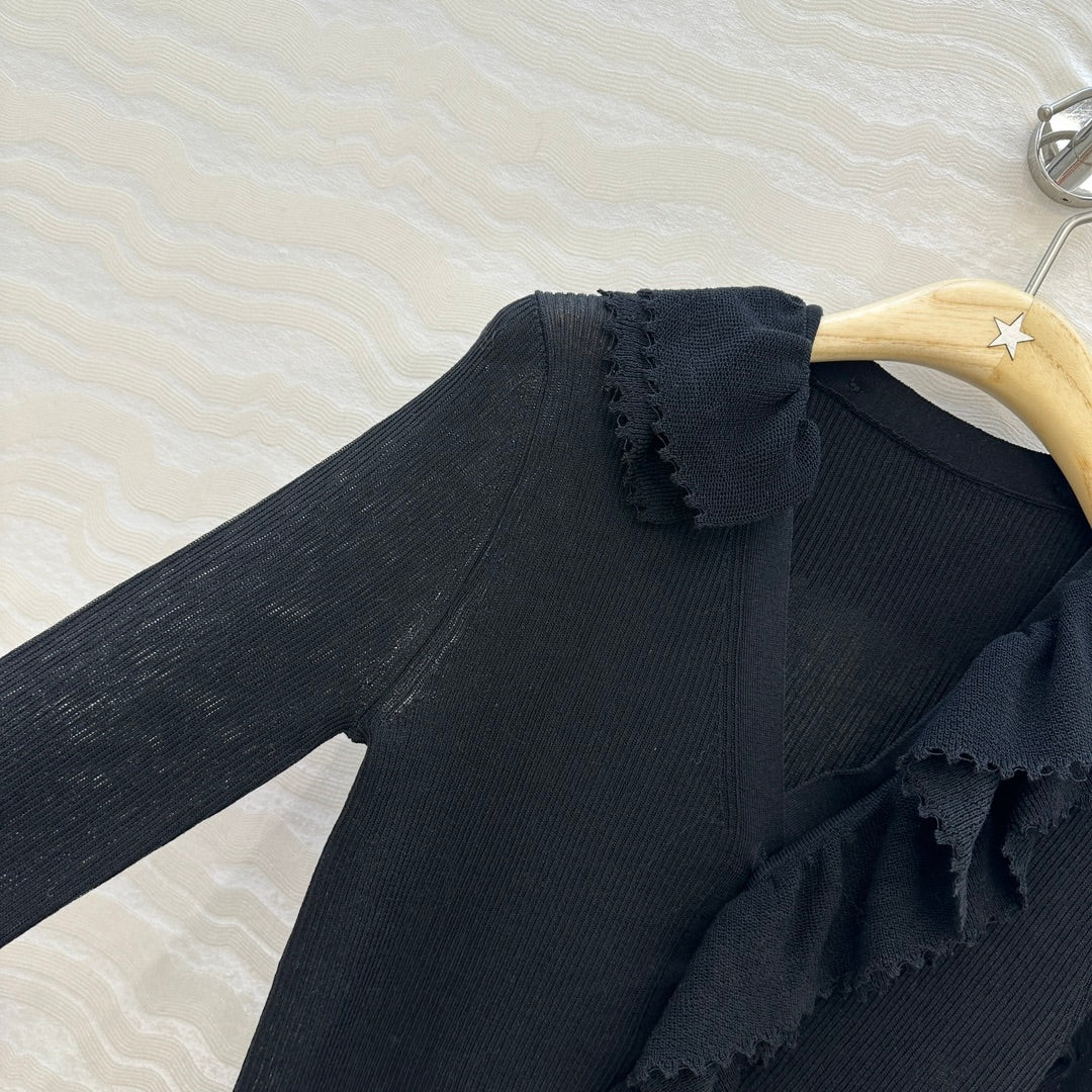 CD 25fw pleated cardigan