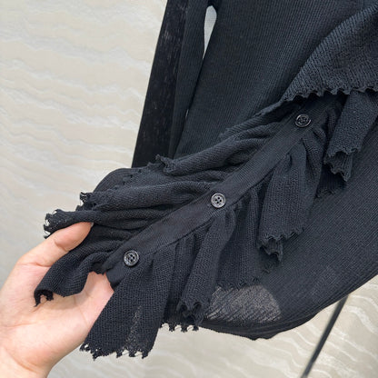 CD 25fw pleated cardigan