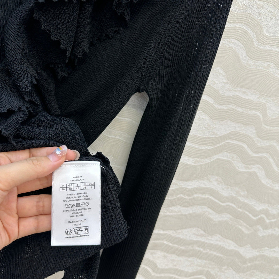 CD 25fw pleated cardigan