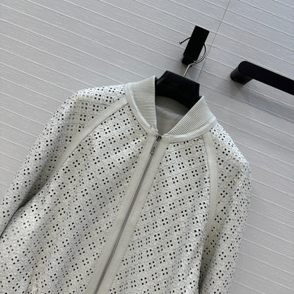 Herm 25fw leather jacket