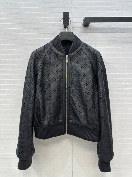 Herm 25fw leather jacket