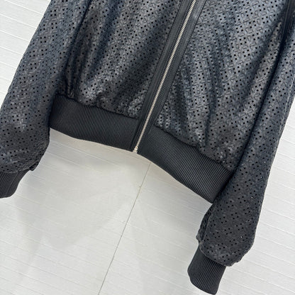Herm 25fw leather jacket