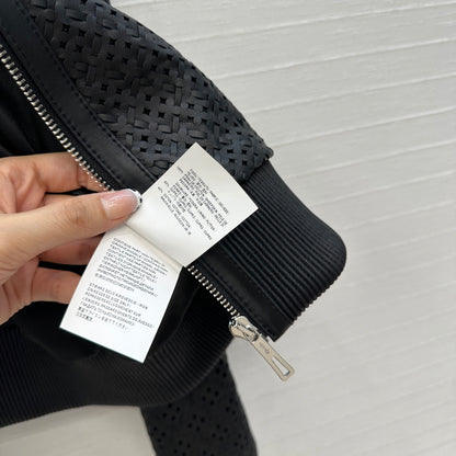 Herm 25fw leather jacket