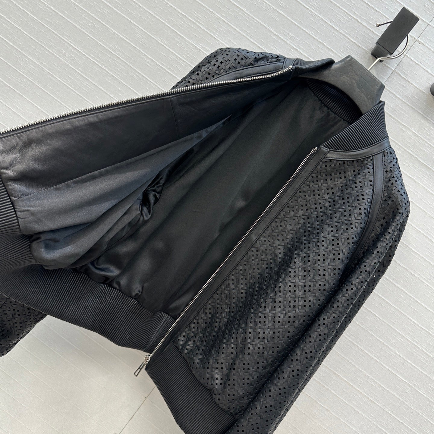 Herm 25fw leather jacket