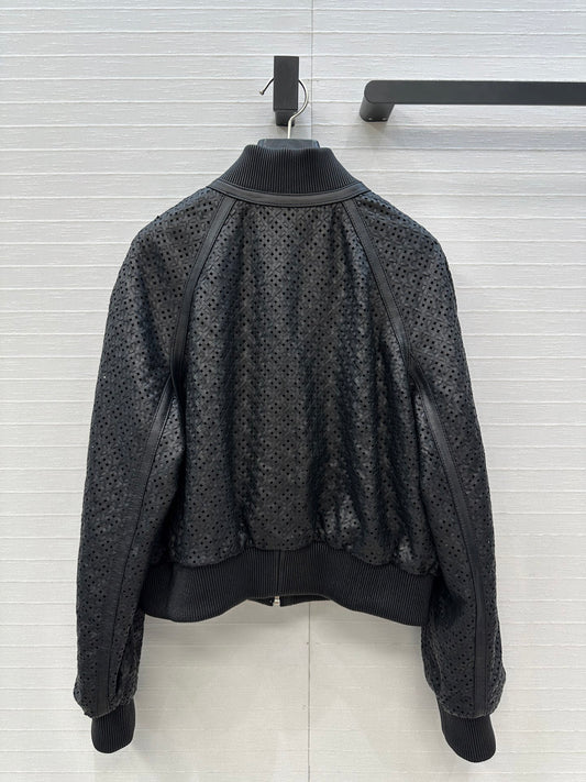 Herm 25fw leather jacket