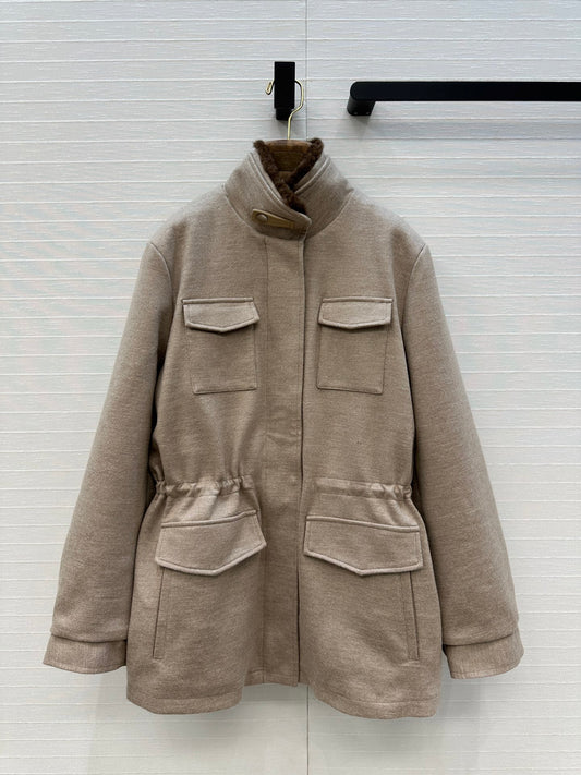 Loro 25fw mink fur jacket