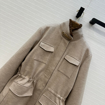 Loro 25fw mink fur jacket