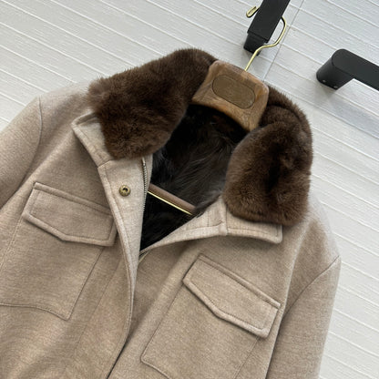 Loro 25fw mink fur jacket