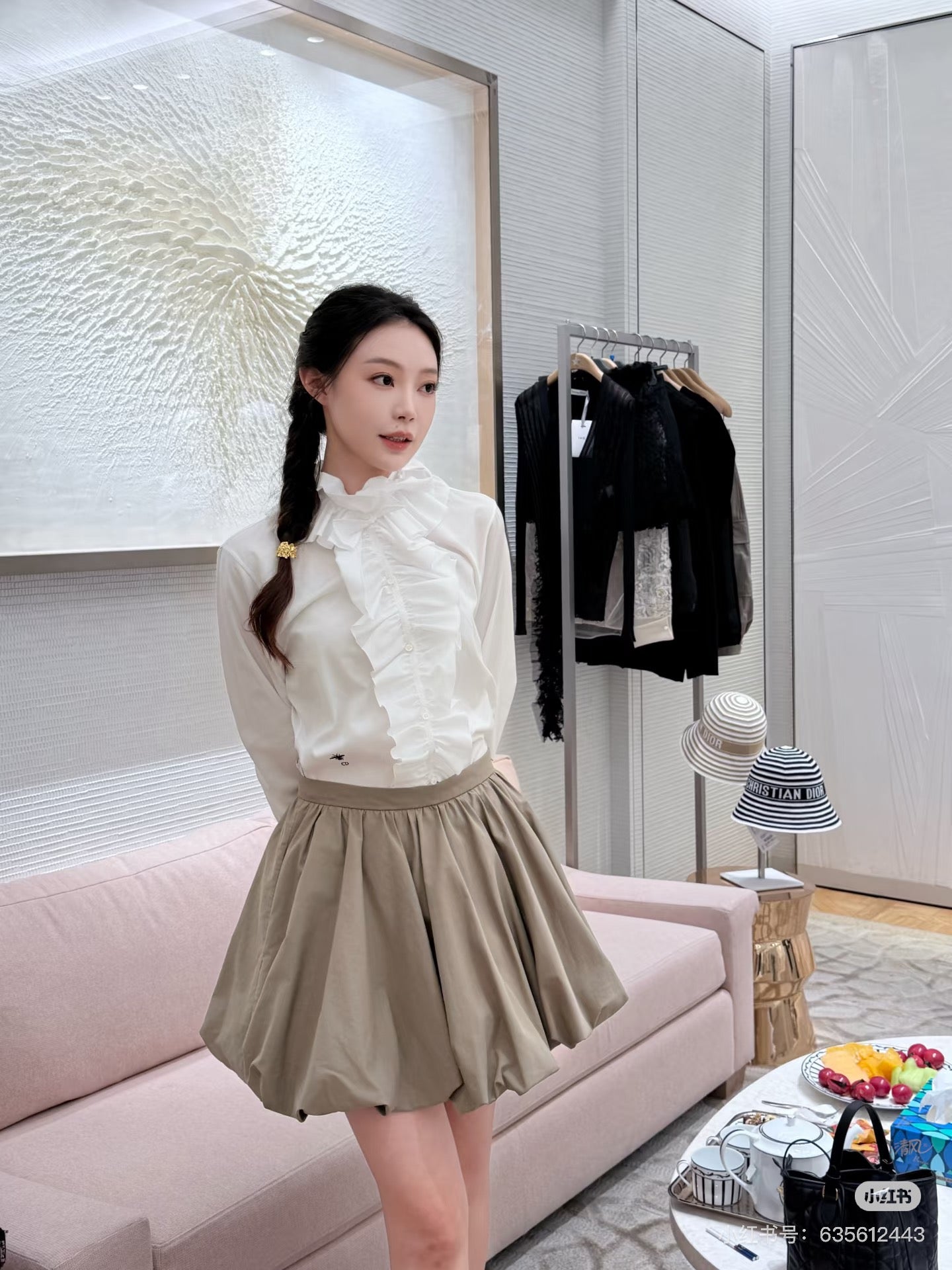 CD 25fw pleated skirts