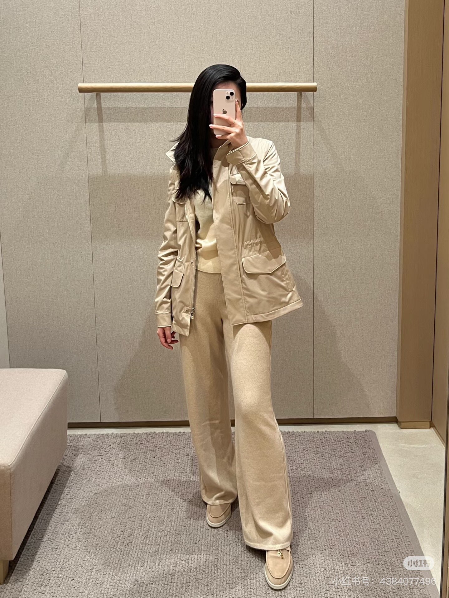 Loro 25fw outdoor trenchcoat