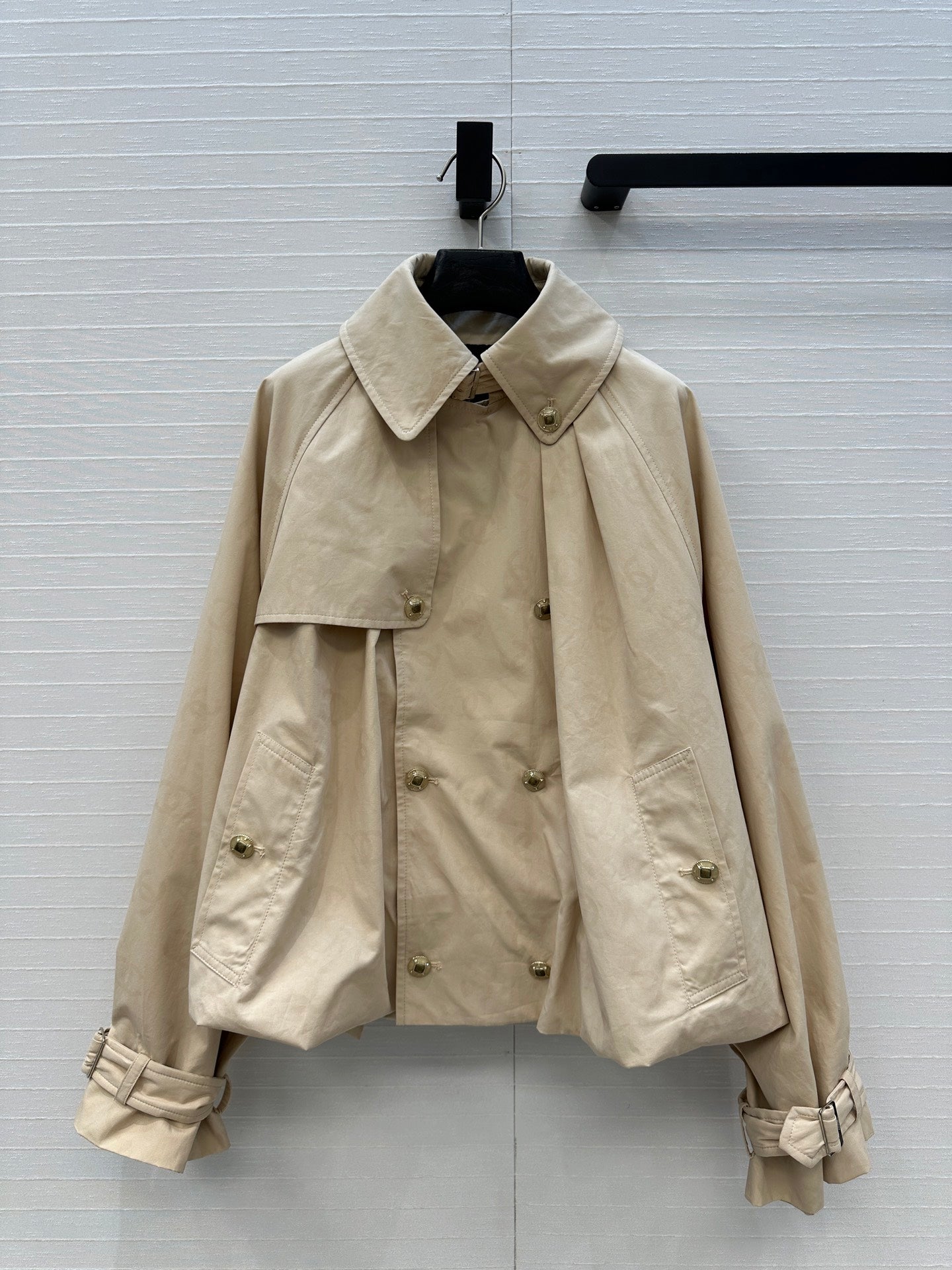 Chan 25fw printed trench coat