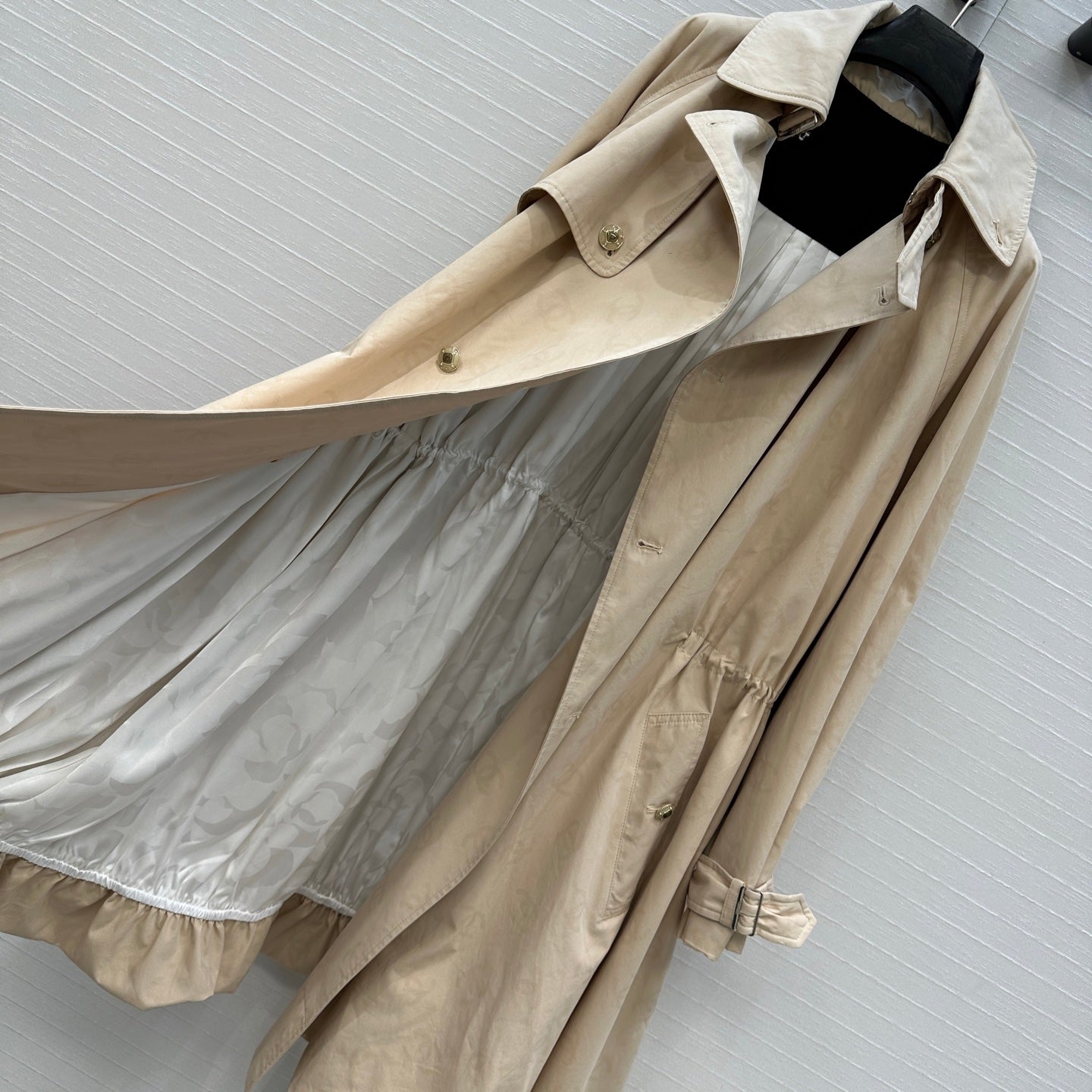 Chan 25fw printed trench coat