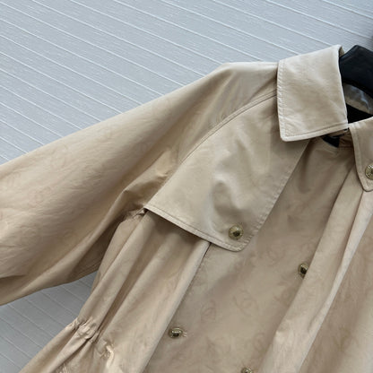 Chan 25fw printed trench coat