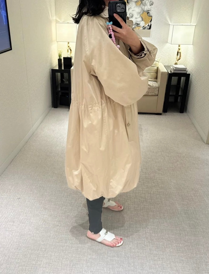 Chan 25fw printed trench coat