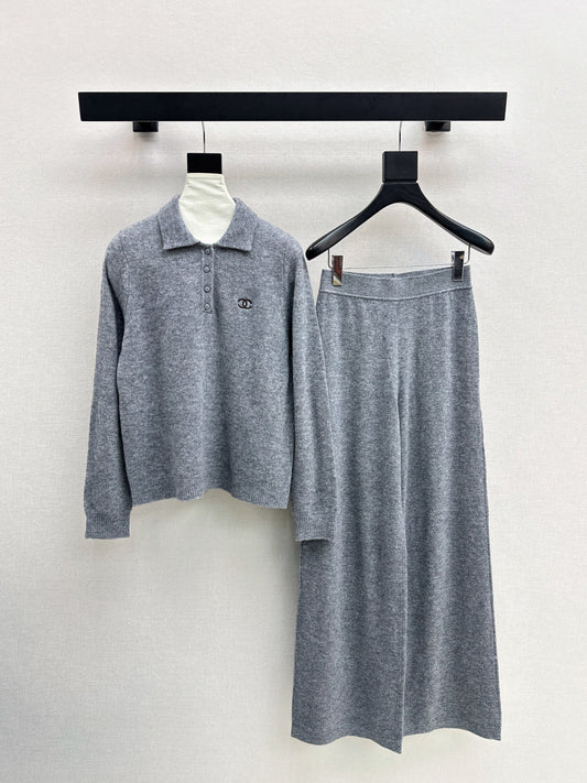 Chan 25fw knitted suit