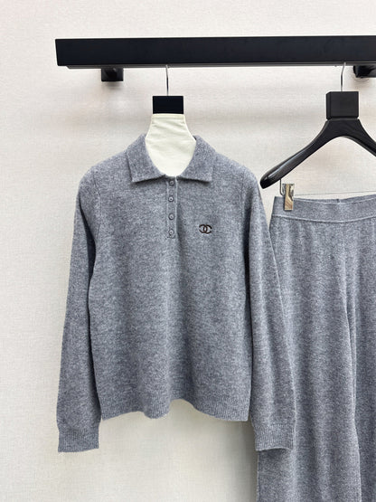 Chan 25fw knitted suit