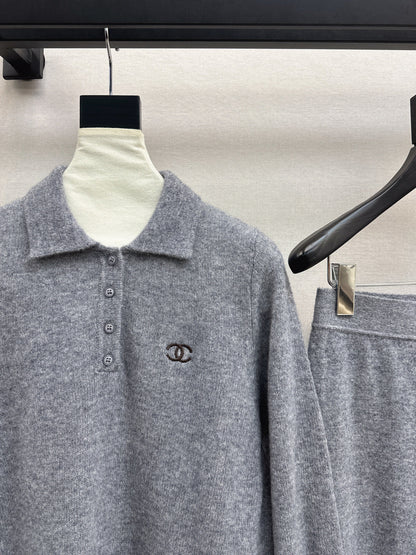 Chan 25fw knitted suit