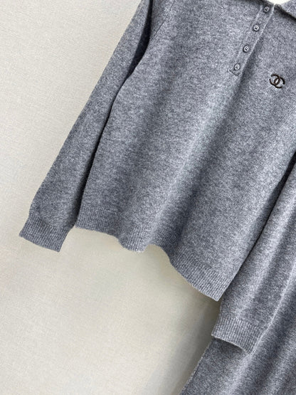 Chan 25fw knitted suit