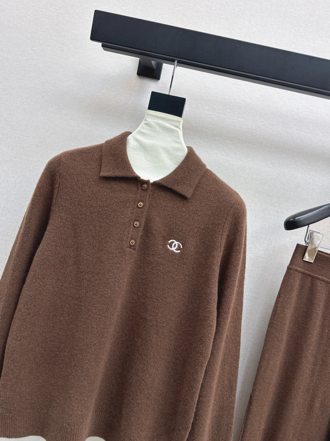 Chan 25fw knitted suit