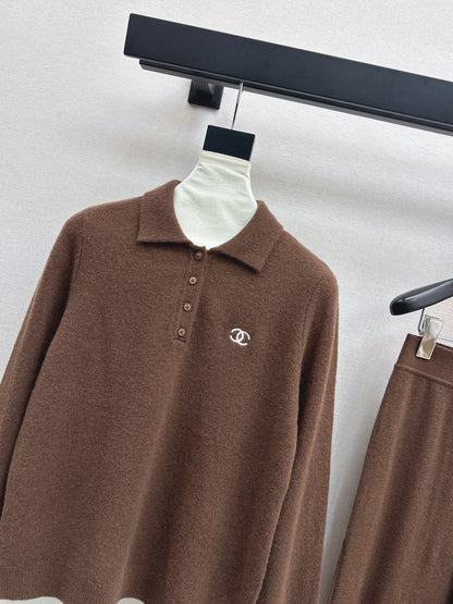 Chan 25fw knitted suit