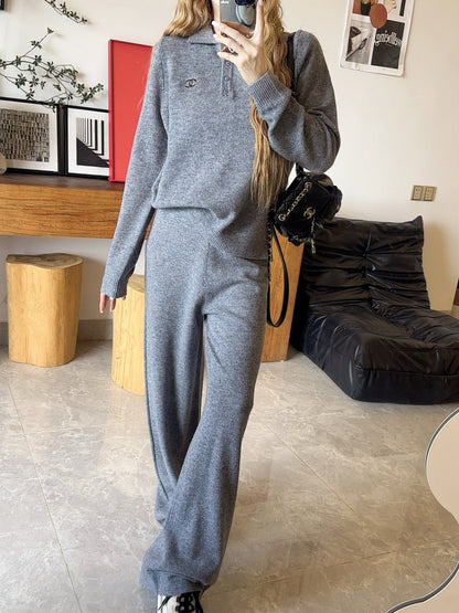 Chan 25fw knitted suit