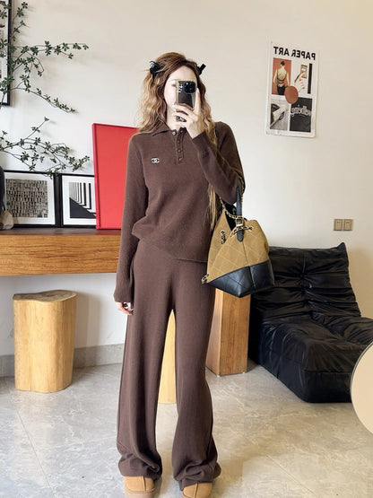 Chan 25fw knitted suit