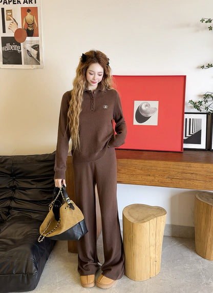 Chan 25fw knitted suit