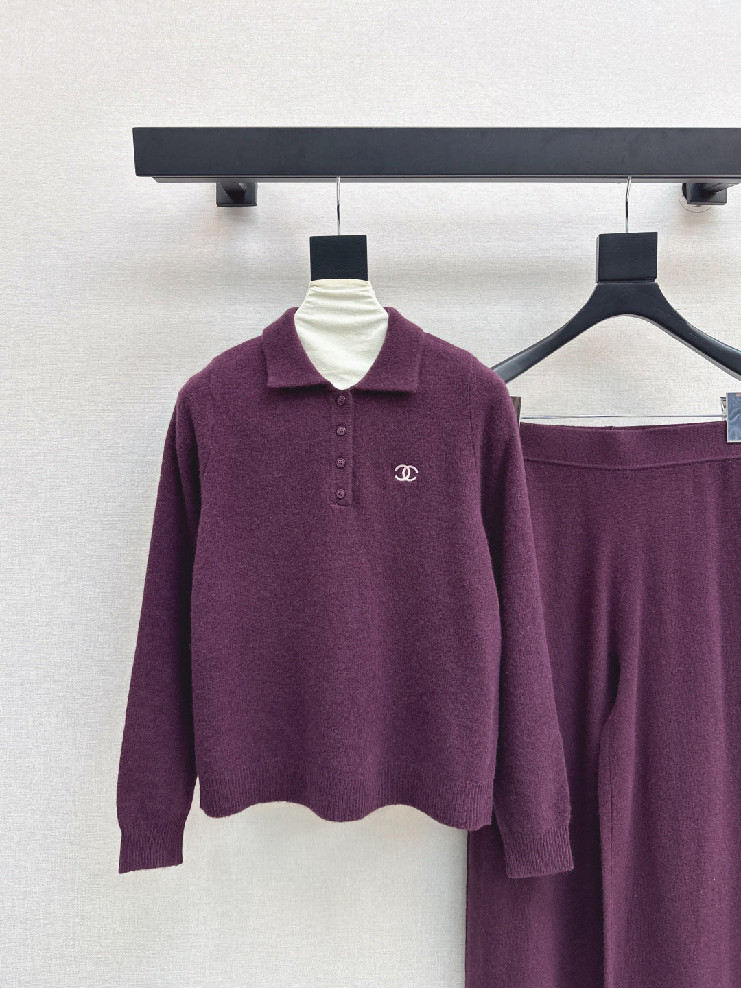 Chan 25fw knitted suit