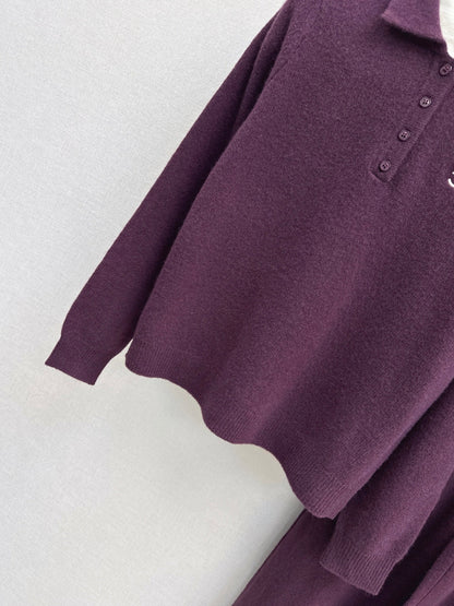 Chan 25fw knitted suit