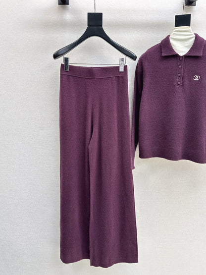 Chan 25fw knitted suit