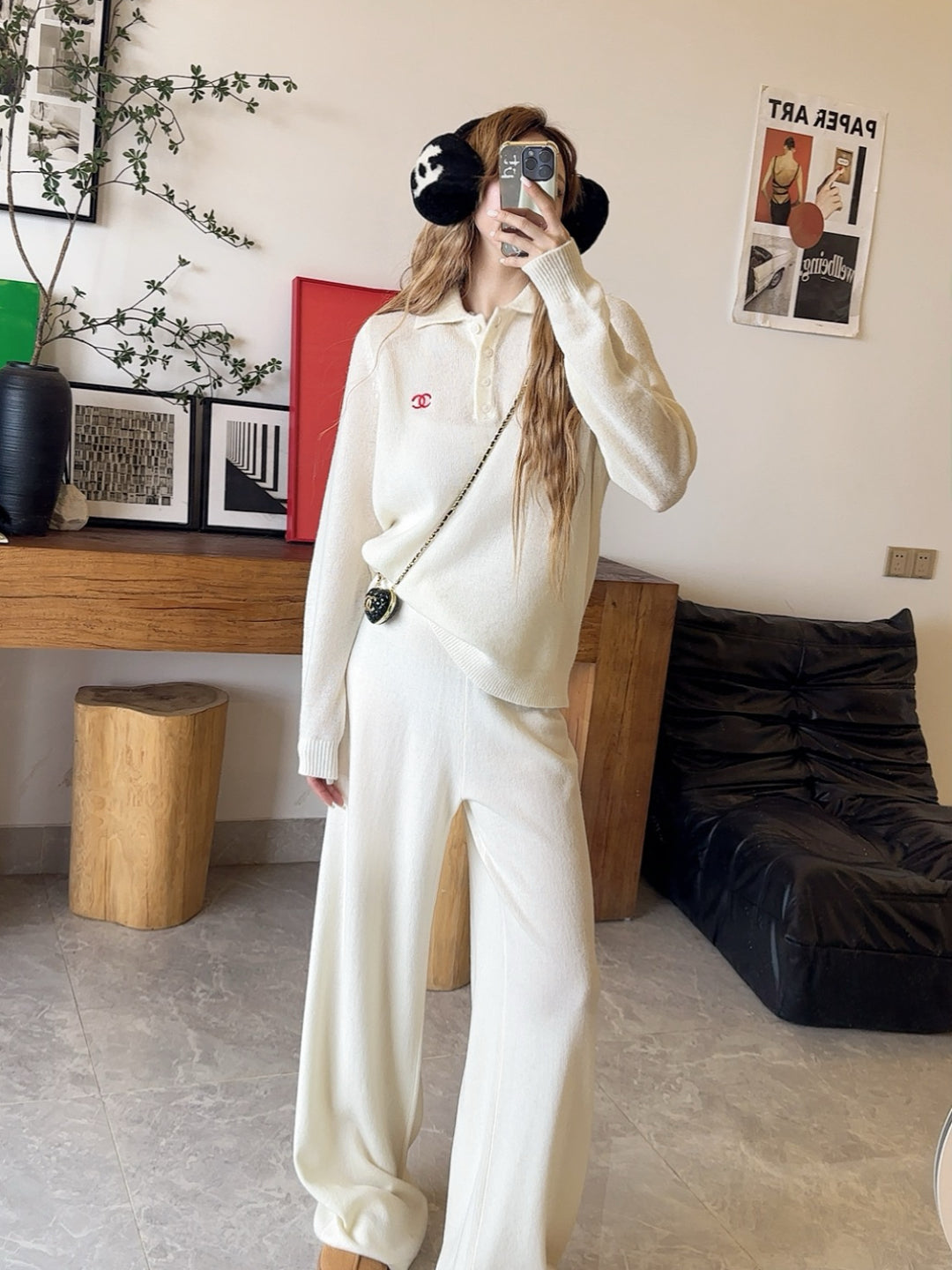 Chan 25fw knitted suit