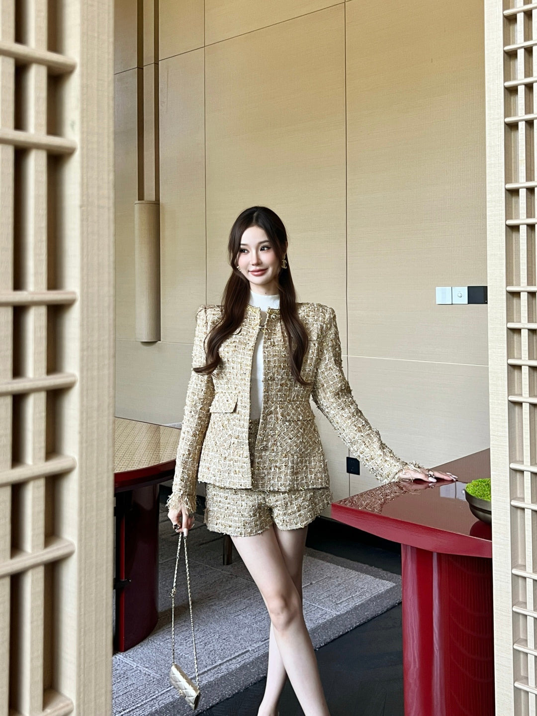 Chan 25fw woven suit
