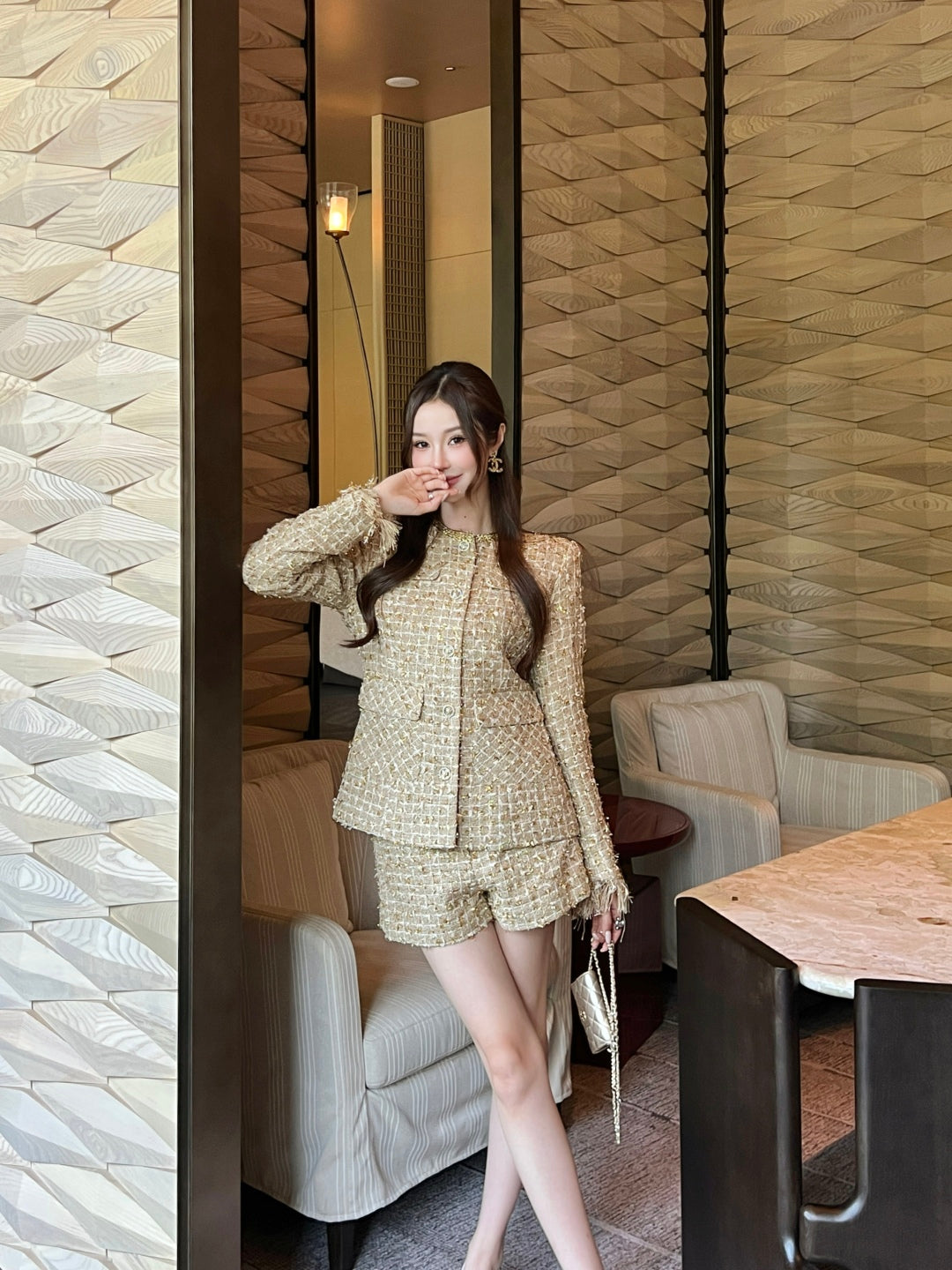 Chan 25fw woven suit