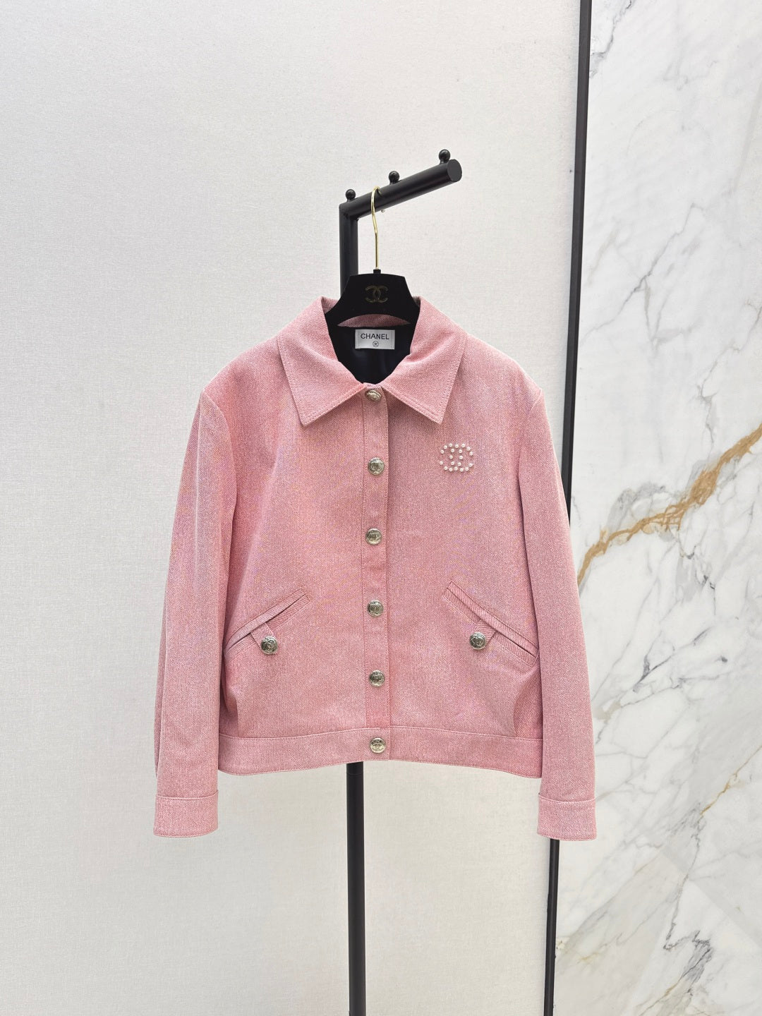 Chan 25fw leather jacket