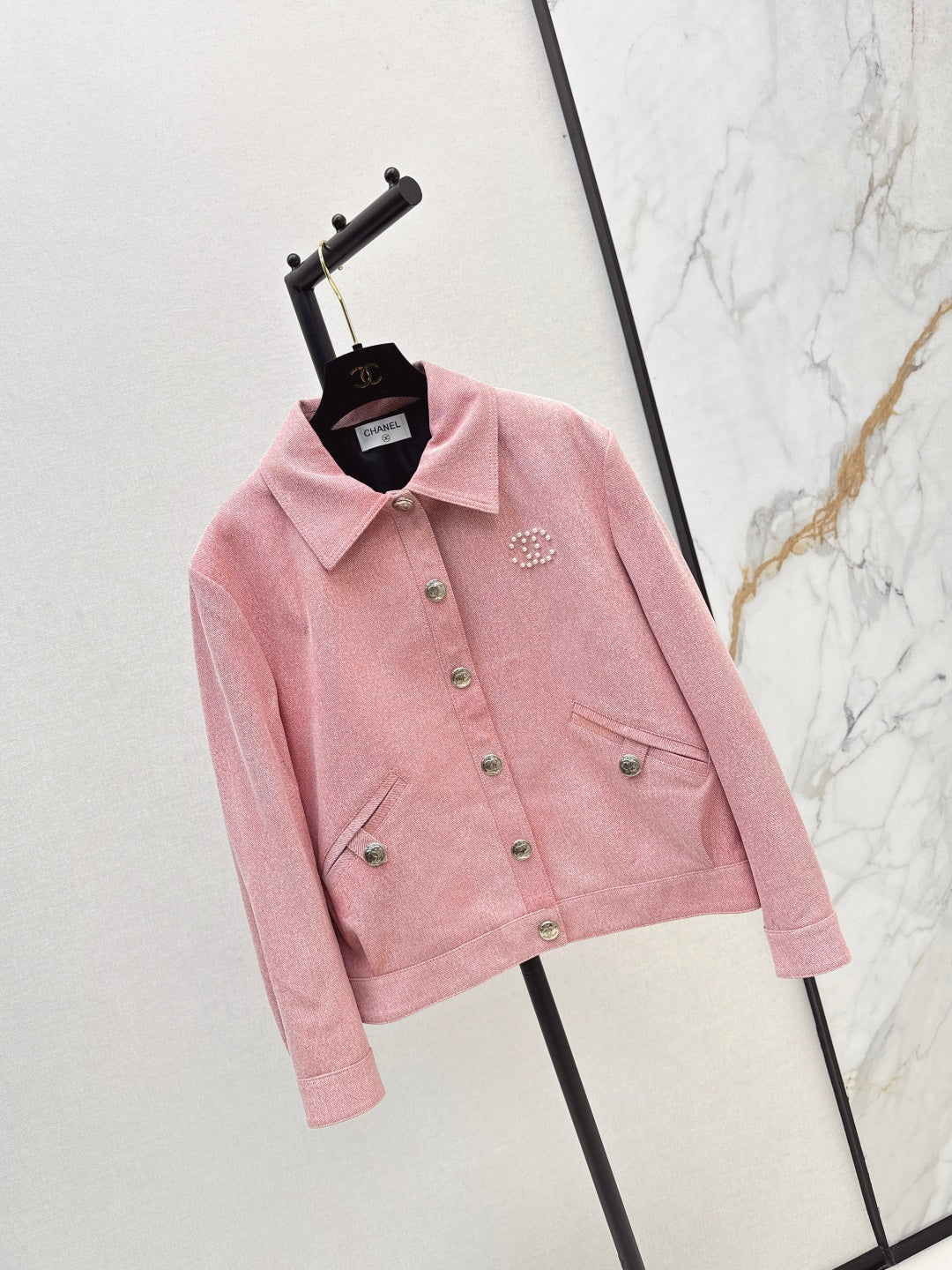 Chan 25fw leather jacket