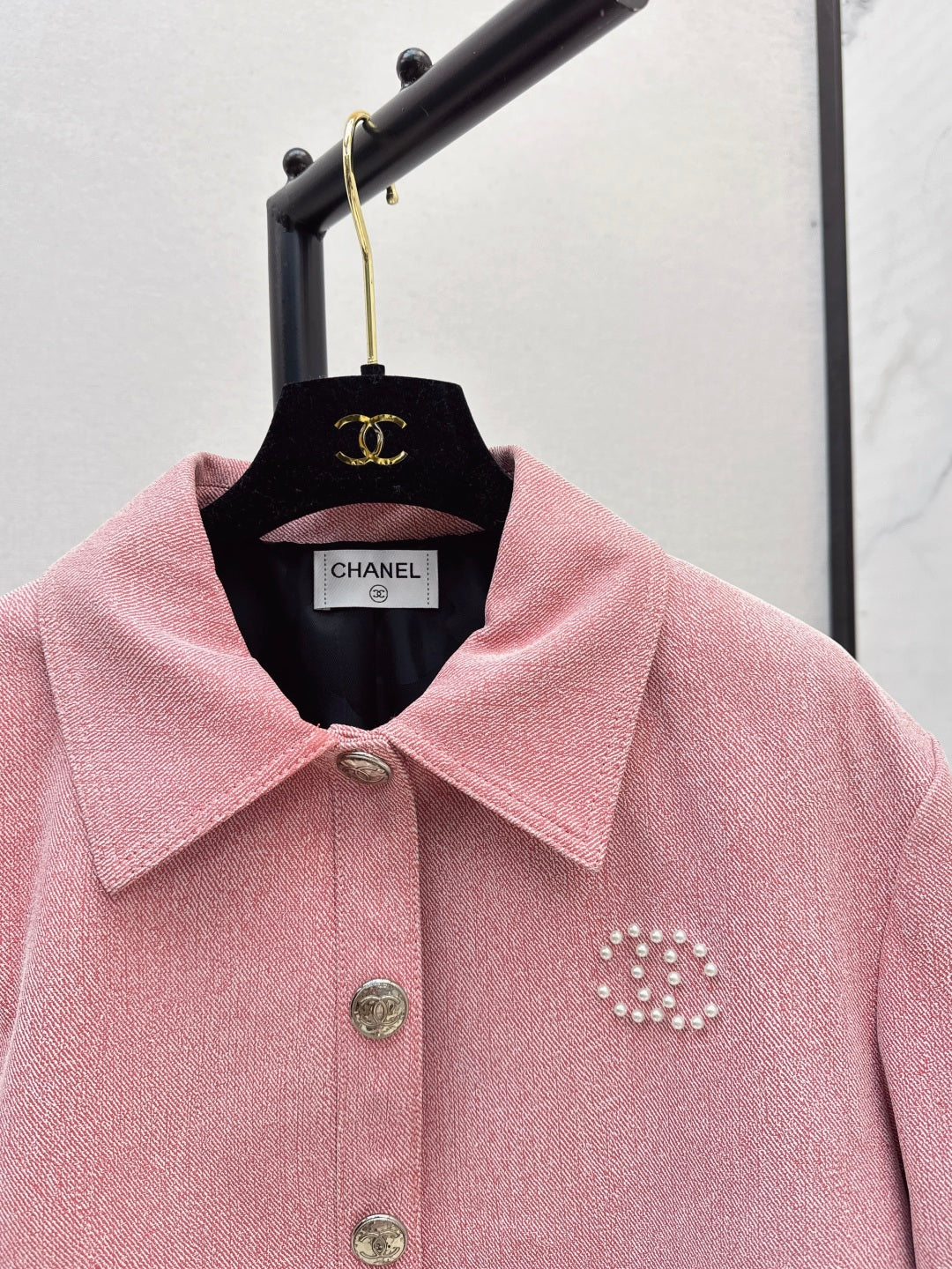 Chan 25fw leather jacket