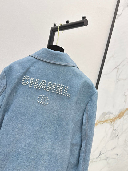 Chan 25fw leather jacket