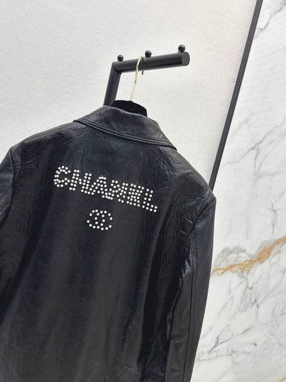 Chan 25fw leather jacket