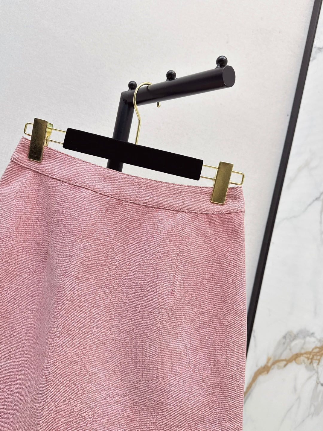 Chan 25fw leather skirt