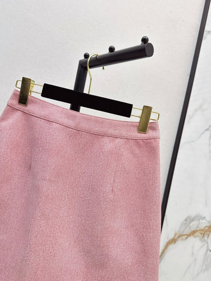 Chan 25fw leather skirt