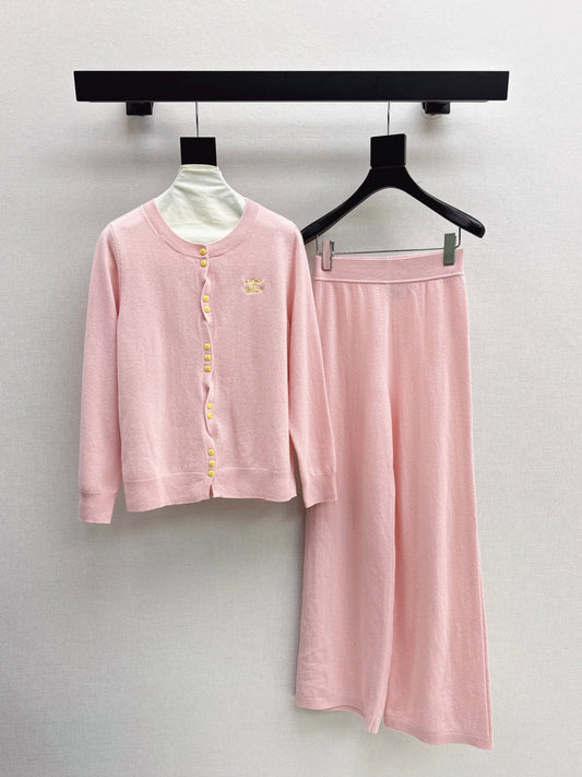 Chan 25fw knitted suit