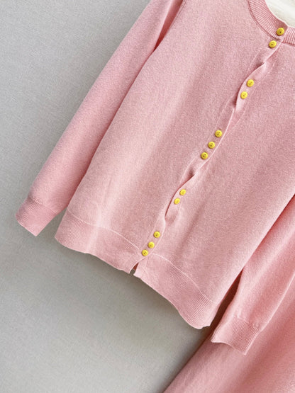 Chan 25fw knitted suit