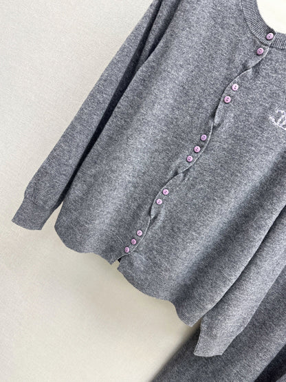 Chan 25fw knitted suit