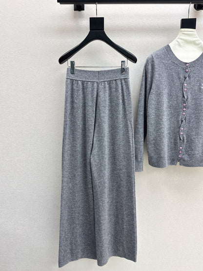 Chan 25fw knitted suit