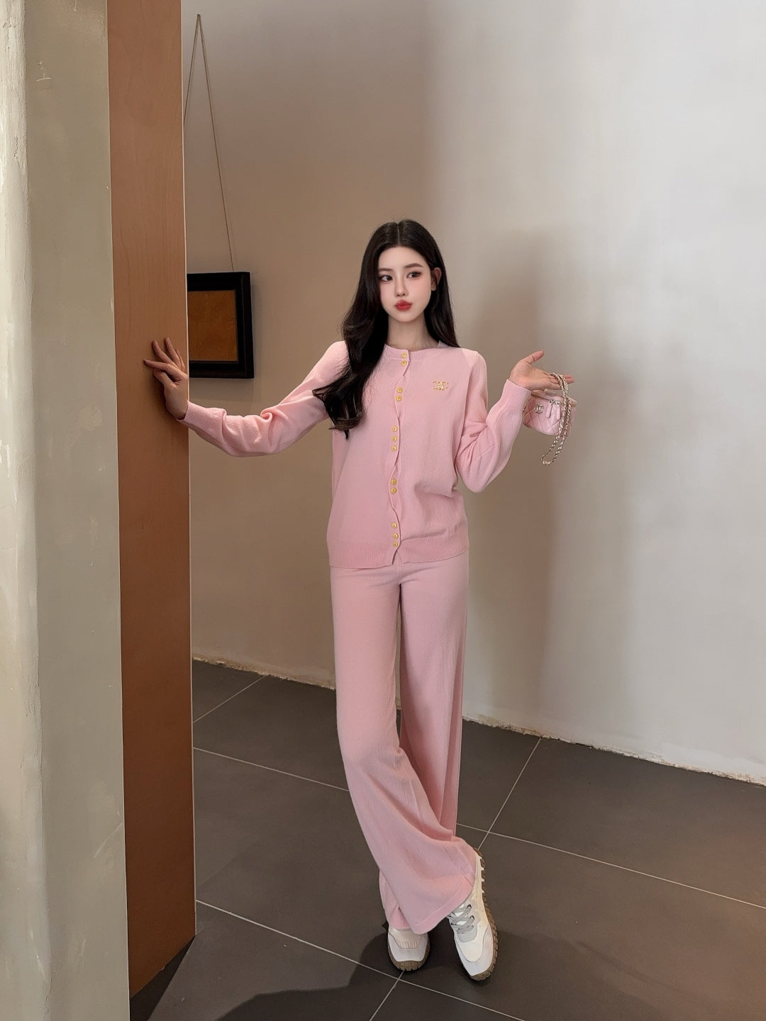 Chan 25fw knitted suit