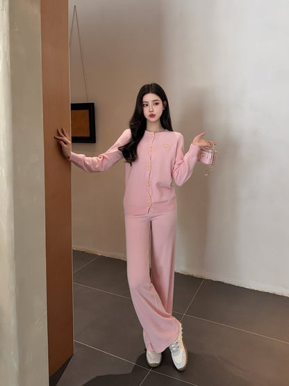 Chan 25fw knitted suit